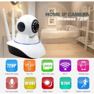 WIFI KAMERA Hd 720p SD slot, rotirajuca audio - WIFI KAMERA Hd 720p SD slot, rotirajuca audio