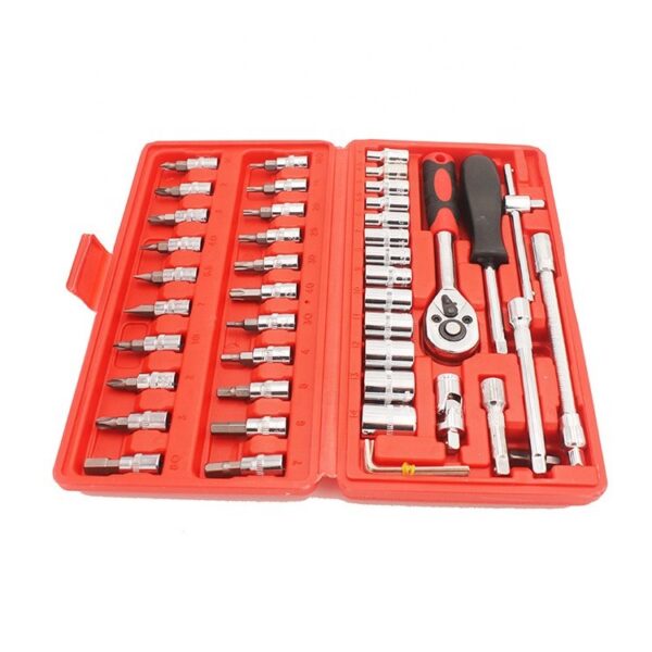 46pcs Hardware Tool Car repair Kit Socket Spanner Combinatio - 46pcs Hardware Tool Car repair Kit Socket Spanner Combinatio - Image 4
