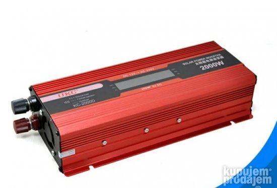 Pretvarač napona inverter 12v-2000w sa LCD Ekranom - Pretvarač napona inverter 12v-2000w sa LCD Ekranom - Image 3