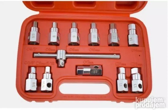 Ključ za ispuštanje ulja iz motora 12kom - Ključ za ispuštanje ulja iz motora 12kom - Image 2