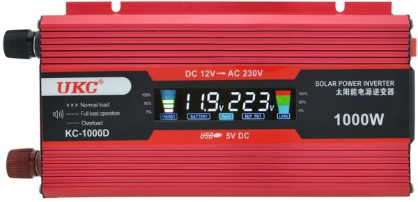 Pretvarač napona inverter 12v-1000w sa LCD Ekranom - Pretvarač napona inverter 12v-1000w sa LCD Ekranom