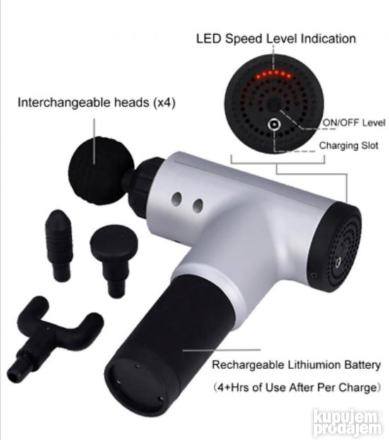 Masazer Pistolj za masazu Fascial Muscle Gun-masazer - Masazer Pistolj za masazu Fascial Muscle Gun-masazer - Image 5
