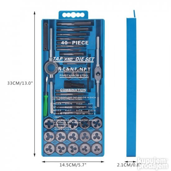Ureznica nareznica set 40 Komplet ureznica nareznica - Ureznica nareznica set 40 Komplet ureznica nareznica - Image 5